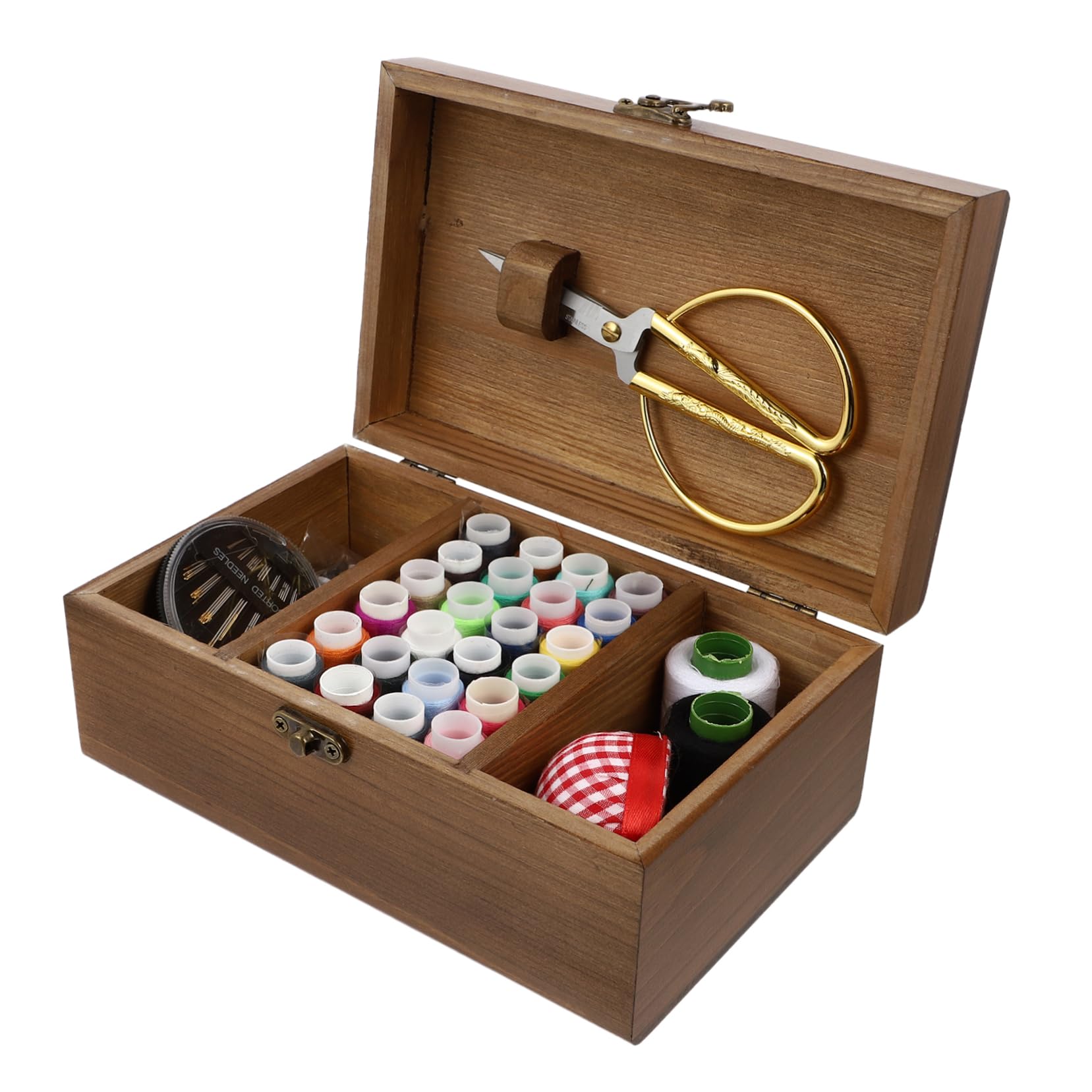 STOBOK Kit Di Strumenti Per Filo Da Cucito 50 Pezzi Kit Di Aghi Da Cucito Compatto E Portatile Per Viaggi Decorazioni E Riparazioni Di Indumenti