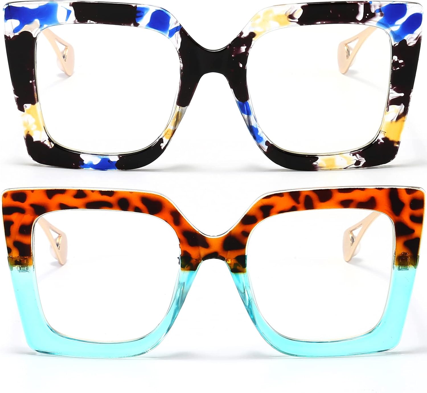 2 Pack (Flower + Leopard & Blue)