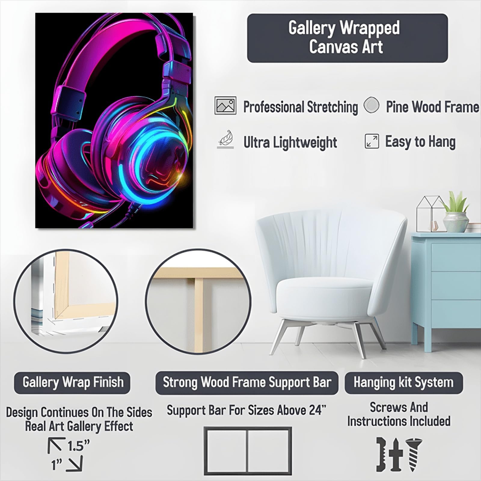 XBTYKPB Póster de lienzo, lienzo de arte de pared retro de videojuegos, para dormitorio, sala de estar, pasillo, decoración, pósteres e impresiones de 80 x 140 cm con marco.