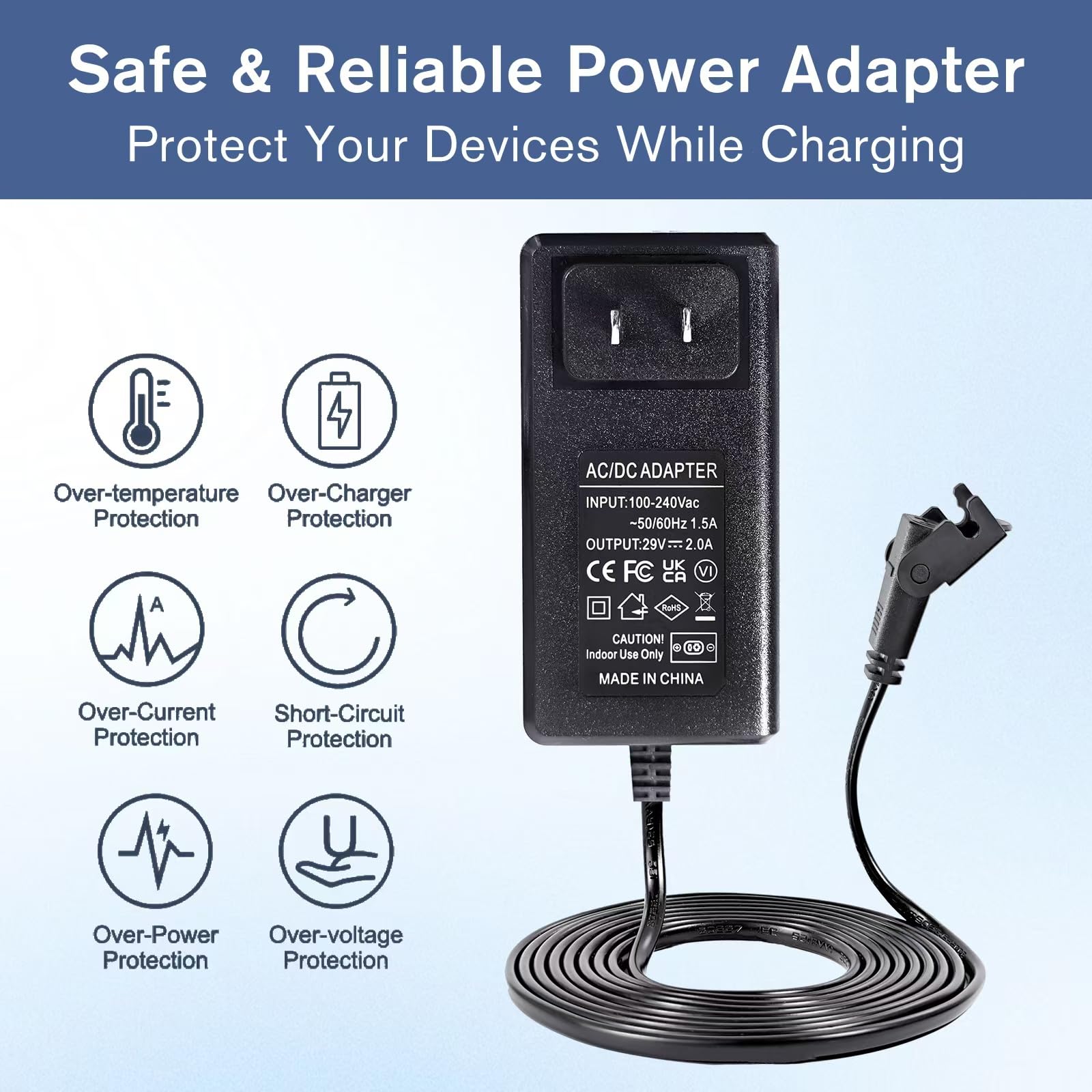 Compatible With ZBHWX W52RA73 Power Recliner Power Supply, 29V, 2A ...