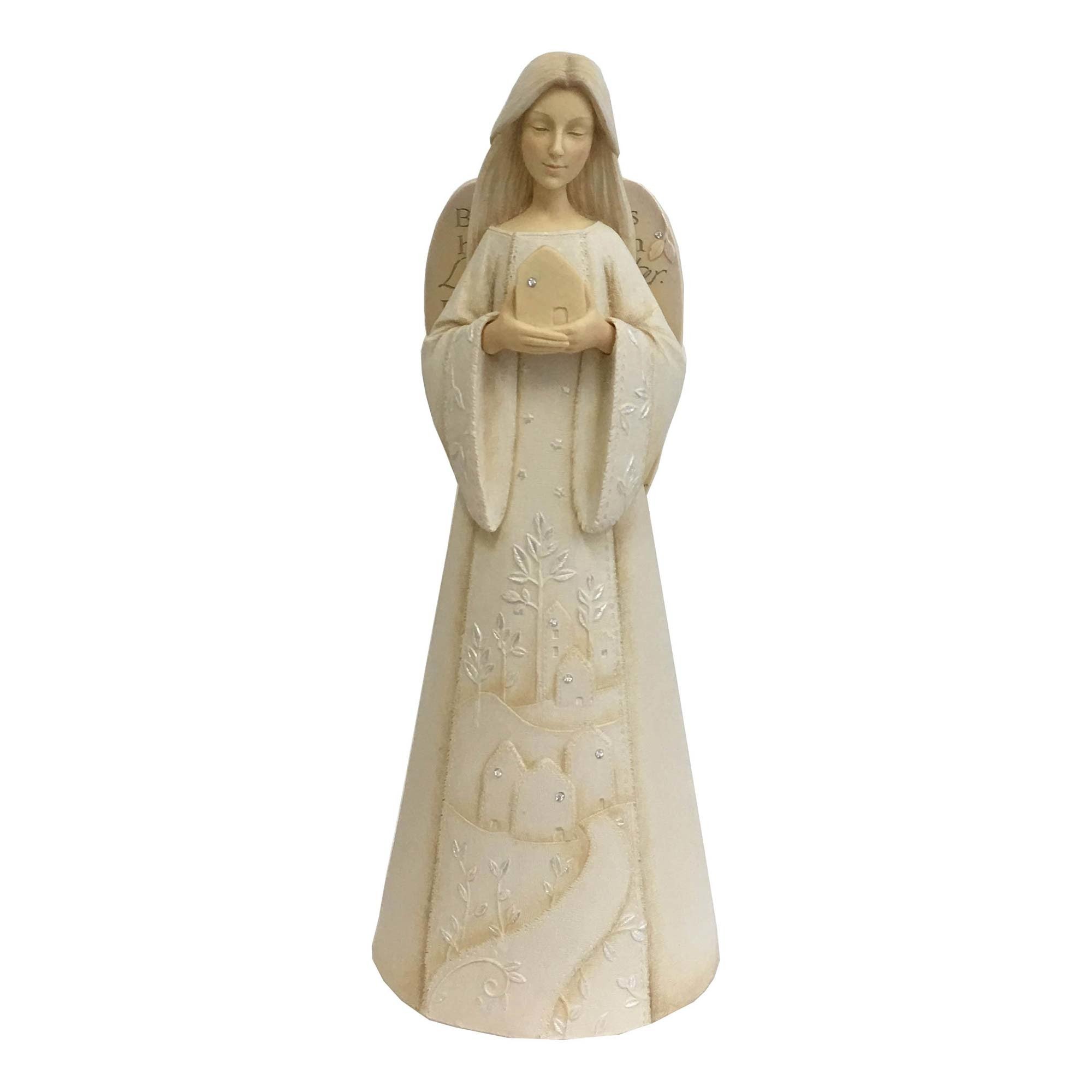 Figurine beige ENESCO 31 cm pour décoration intérieure chic
