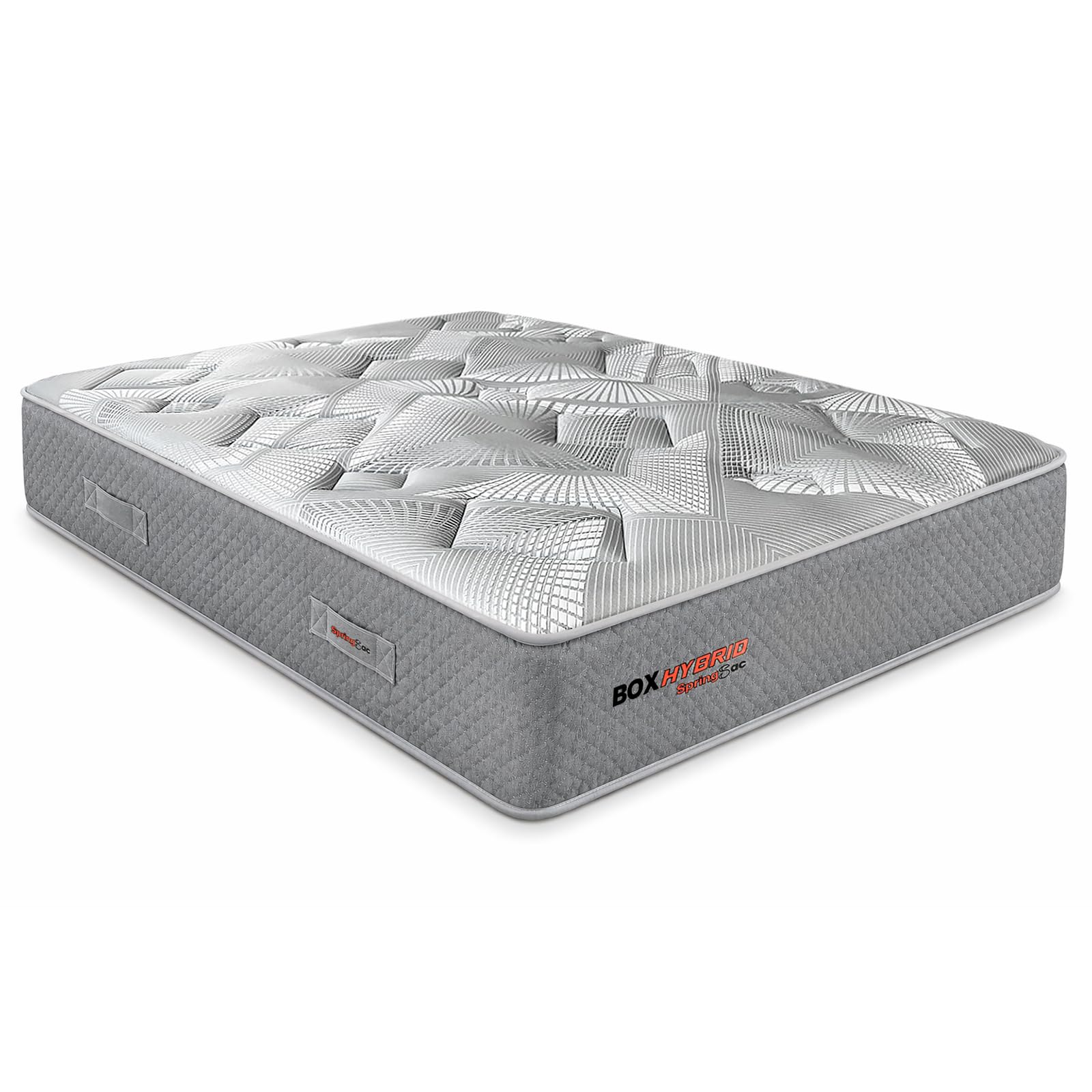 Duérmete Online Materasso viscoelastico Hybrid Box con Nucleo a Molle insacchettate, Spessore 26 cm, Memory Foam, Bianco, 90 x 200 cm