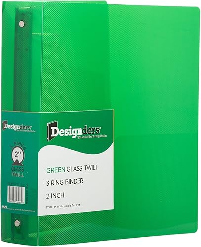 Miniatura 35 de JAM PAPER - Carpetas de plástico de 1 pulgada - Carpetas de 3 anillas surtidas (rojo, azul, verde y naranja) - Paquete de 4