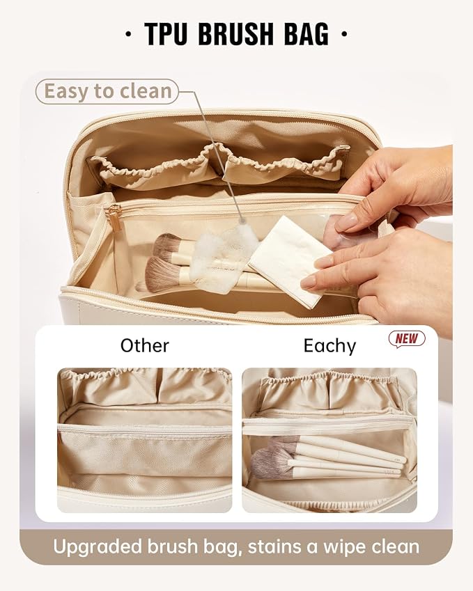 EACHY Travel Makeup / Toiletry Bag in color Green