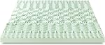 Best Price matelas 4 1 cm 5-Zone Matelas en mousse de mémoire Topper avec une perfusion calmante de thé vert, certifié CertiPUR-US, Twin