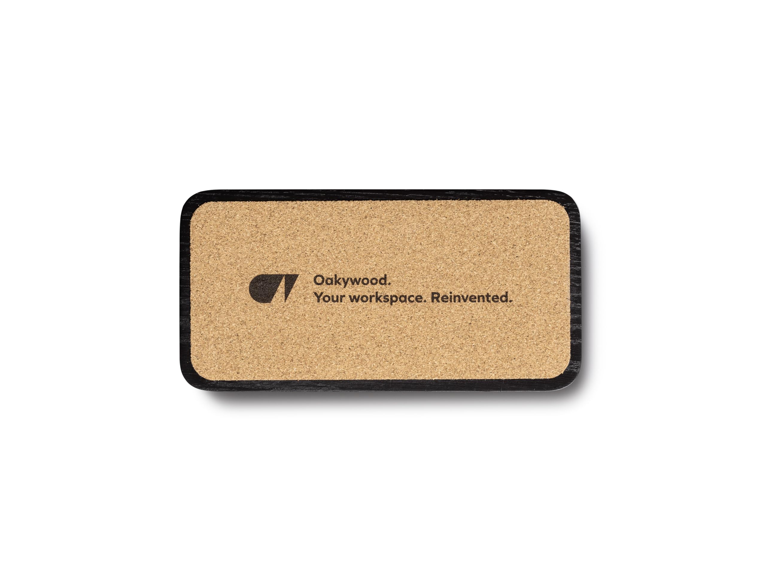 OAKYWOOD - Set di Vaschette Portaoggetti - Organizzatori da Scrivania in Legno Massiccio per Telefono e Penne - per la Casa, l'Ufficio o la Scuola - Nero