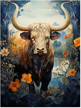 CAPITUNEISKINEPA Aurochs Cow Poster Gifts Cute Posters For Room Aesthetic Mini Posters 9" x 11"