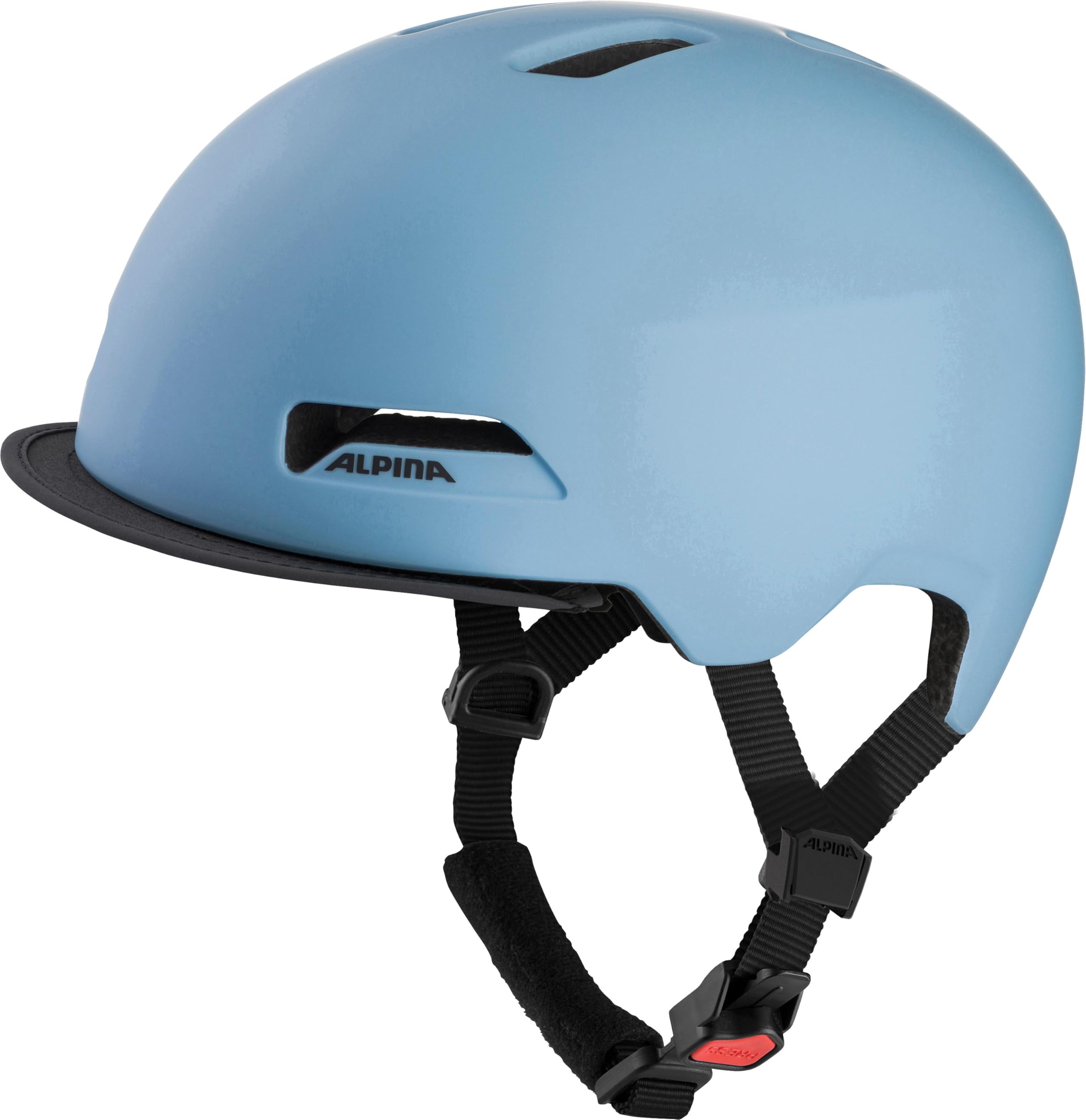 ALPINA(アルピナ) 自転車ヘルメット 布製バイザー LEDライト付属 CE認証 BROOKLYN / 52-57 cm