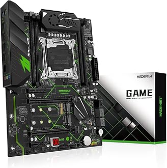 MACHINIST LGA 2011-V3 ATX Motherboard, X99 Gaming Motherboard with Self Check Card (Intel 5th/6th Gen, PCIe 3.0, Dual M.2 Slots, DDR4, SATA 6Gb/s, USB 3.0) for Intel XEON E5 V3/V4, Core i7 Series