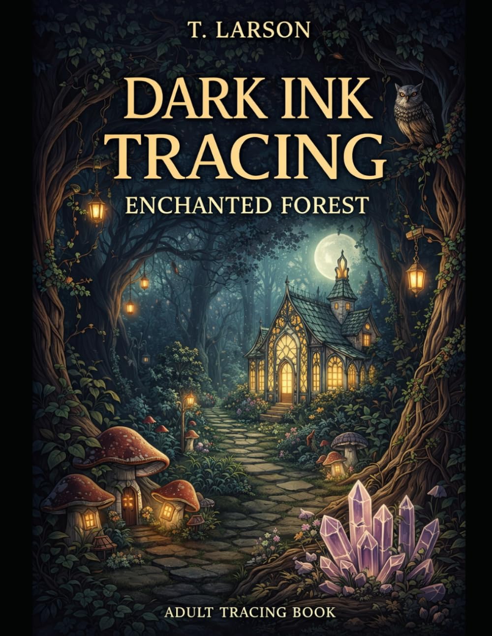 Dark Ink Tracing: Enchanted Forest (Dark ink Tracing Series)