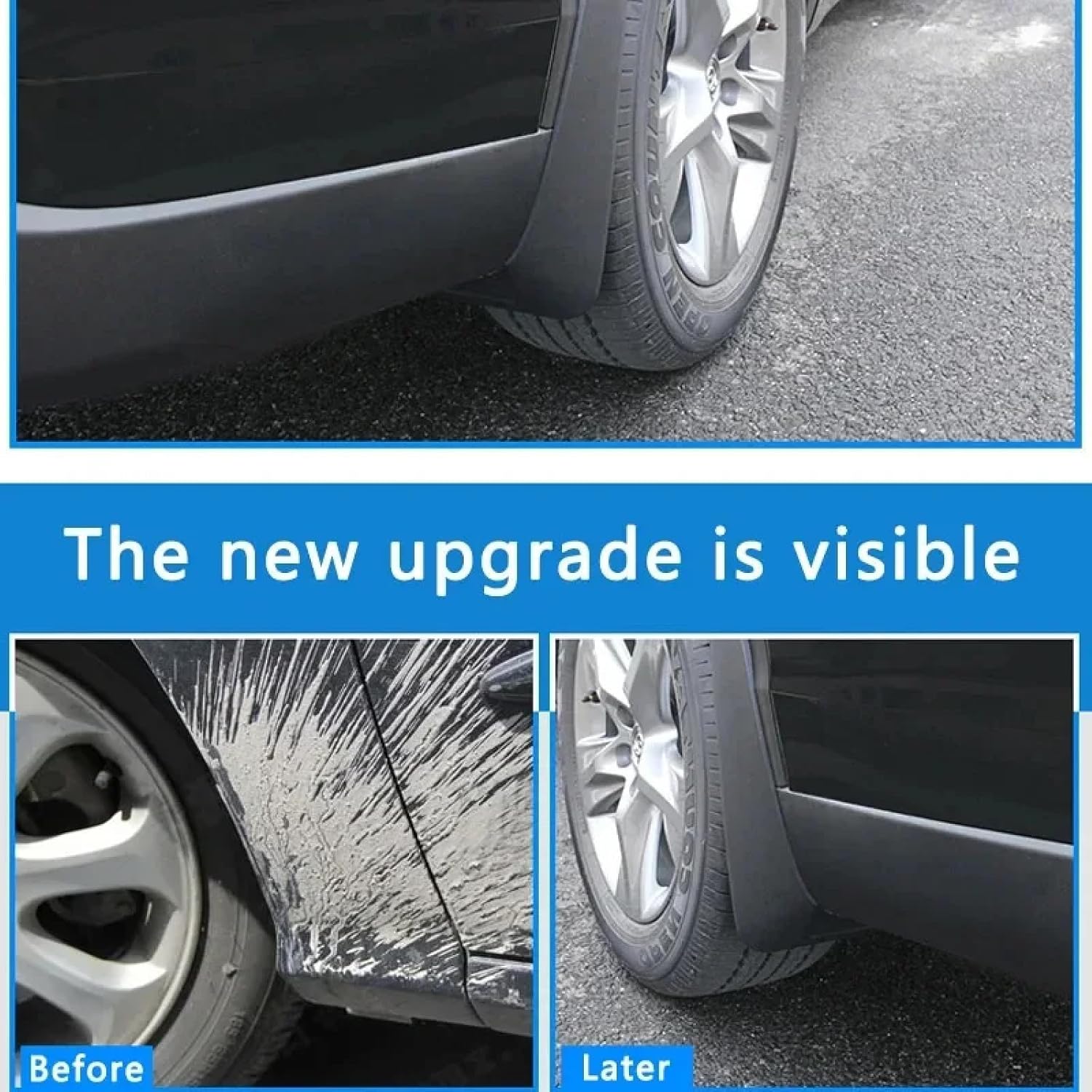 Car Mud Flaps for Dongfeng Glory 500 2022, Mudflap Mudguards Fender Wheel Baffle Splash Guards Front Rear Wheel Accessories Waterproof 4 Pcs