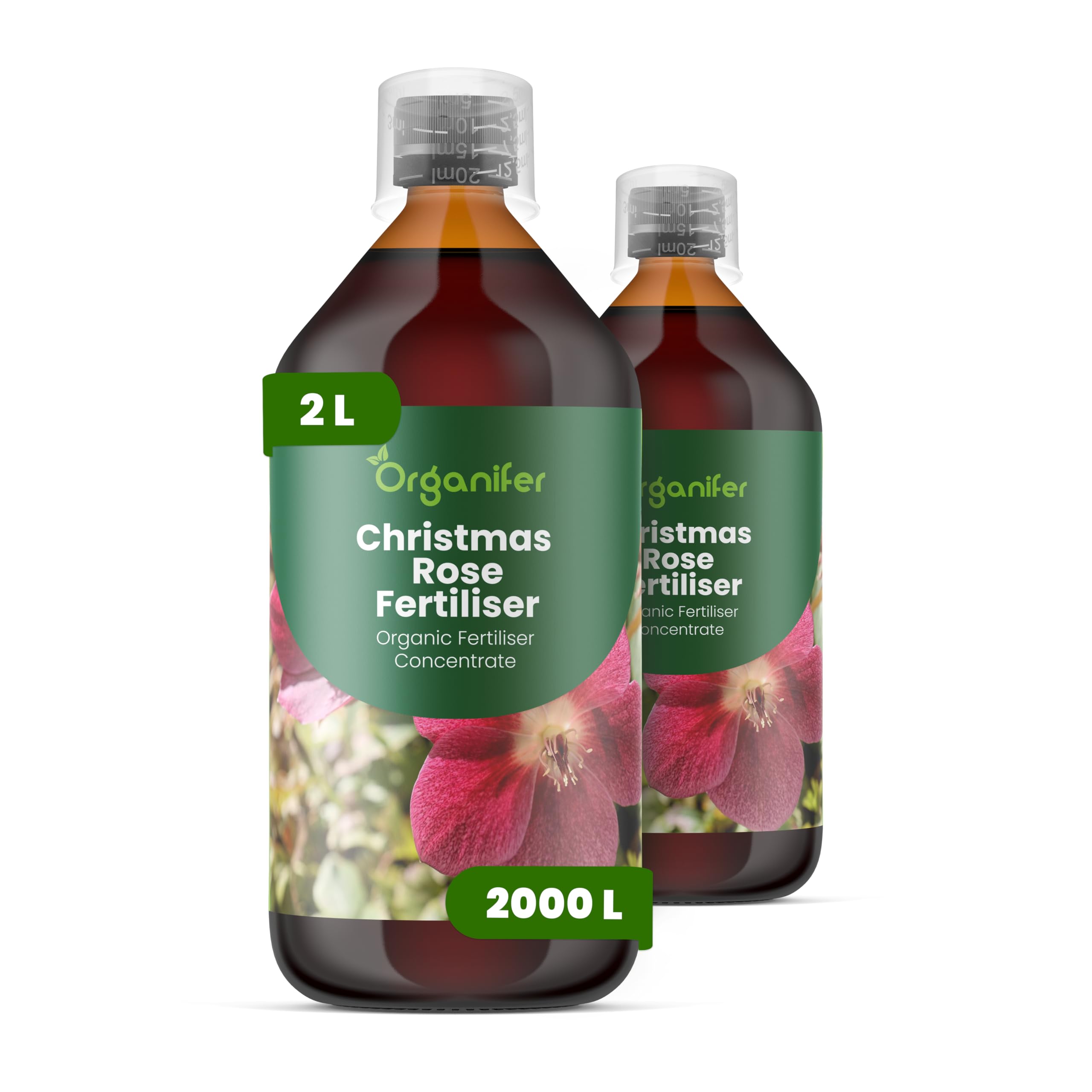 Fertilizante Líquido - 2x1L - Para Rosas De Navidad - NPK 3-4-3