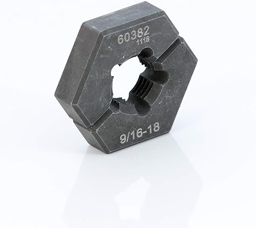 Miniatura 14 de Steelman Profesional M12-1.25 Métrico Split Die Thread Chaser, Indización Pines, Acero, Repara Roscas en Pernos y Pernos de Rueda