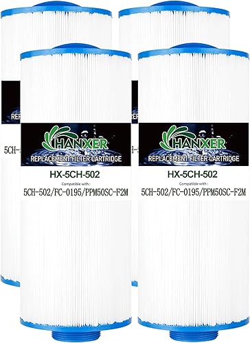 Miniatura 8 de 5CH-502 - Cartucho de filtro de spa para PPM50SC-F2M, Filbur FC-0195, Marquis Spa 20041, 20091, 370-0237, C-5303, Darlly 50501, filtro de bañera de