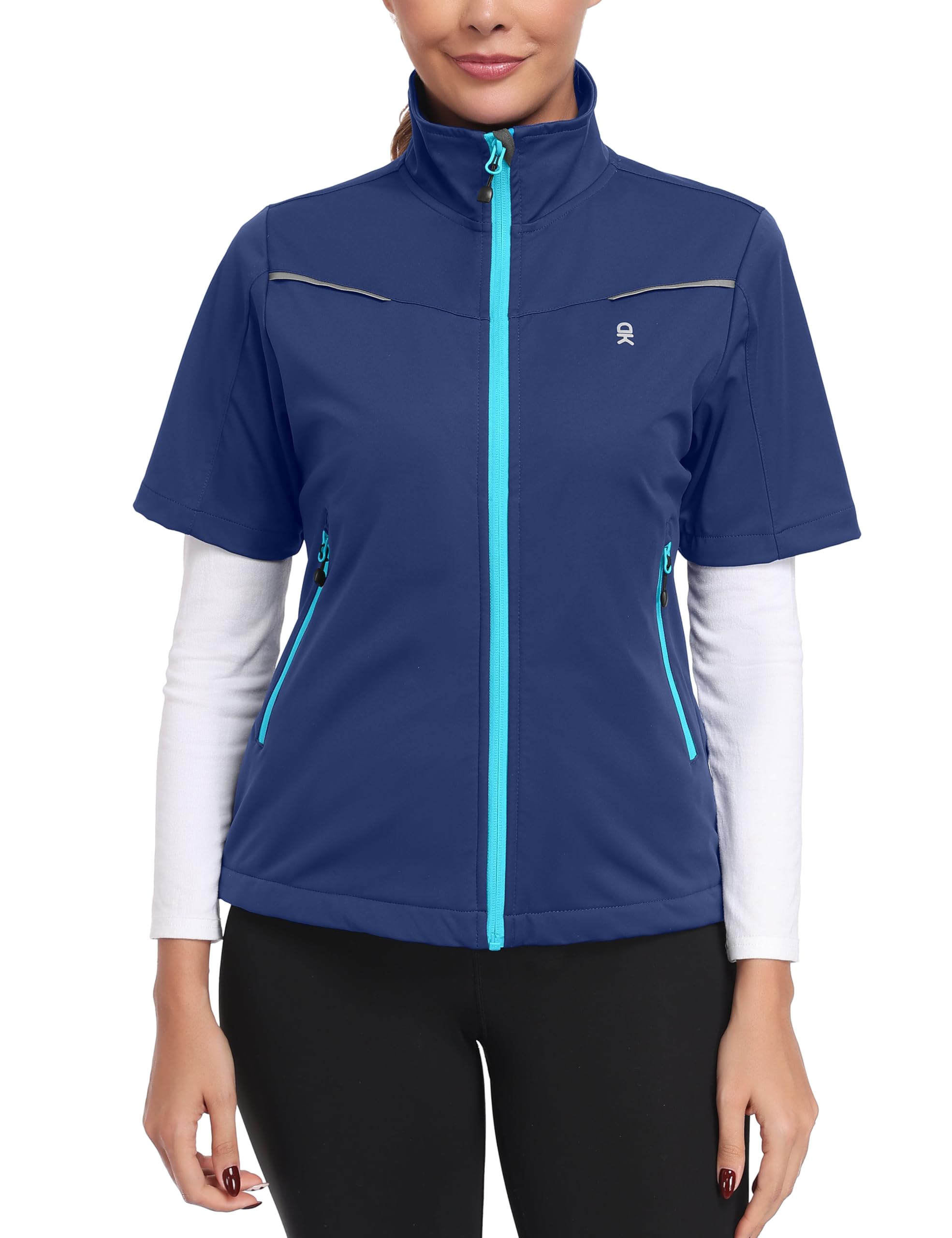 Little Donkey Andy Women's Short Sleeve Golf Jacket