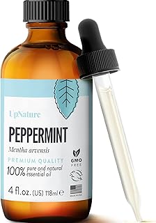 UpNature Peppermint Essential Oil - 100% Natural & Pure , Undiluted, Premium Quality Aromatherapy Oil- Peppermint Oil for ...