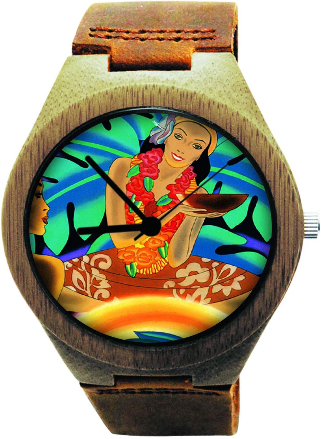 Hawaiian Picture Wood Watches
