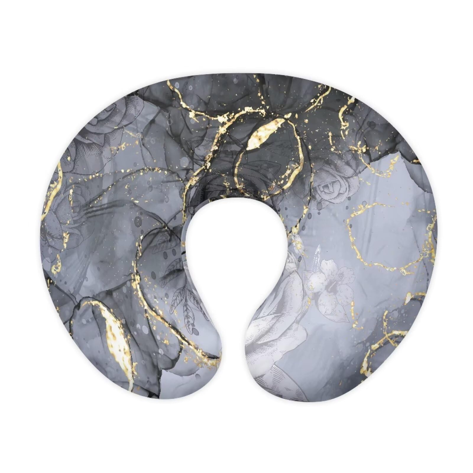Nopersonality Marble Pillow Cover for Infant Snug, Breathable Neutral Breastfeeding Pillow Cover for Bottle Feeding, Lightweight Breastfeeding Pillow Slipcover