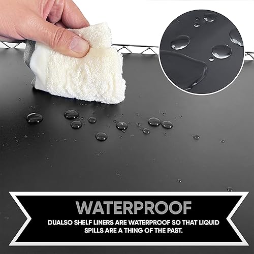 Miniatura 6 de DUALSO Revestimiento de Estante de Alambre Alfombrilla de Estante de Alambre - Cubierta Gruesa de Estante de Alambre - Revestimientos de Estante