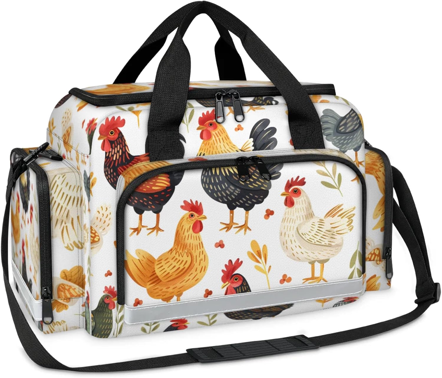 First Aid Bags Empty, Cute Chickens Emergency Bag First Aid Kit Multiple Compartment Kit Carrier On Call Trauma Bag For Paramedics Emergency Medical Supplies Kit