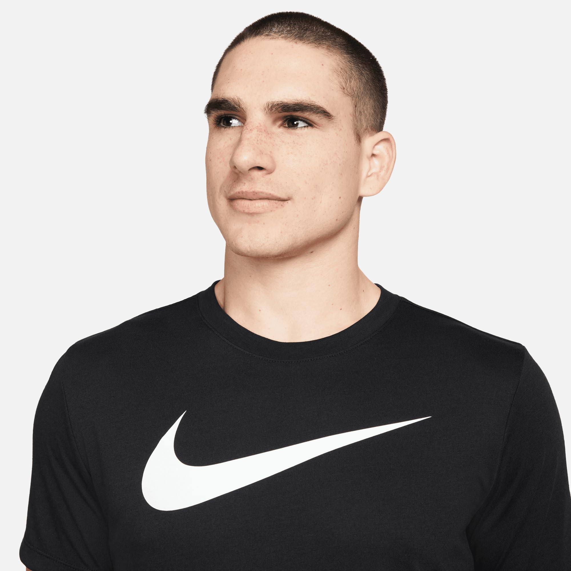 Nike Mężczyźni Team Club 20 Tee CW6936 Koszulka, Czarny/Biały, S