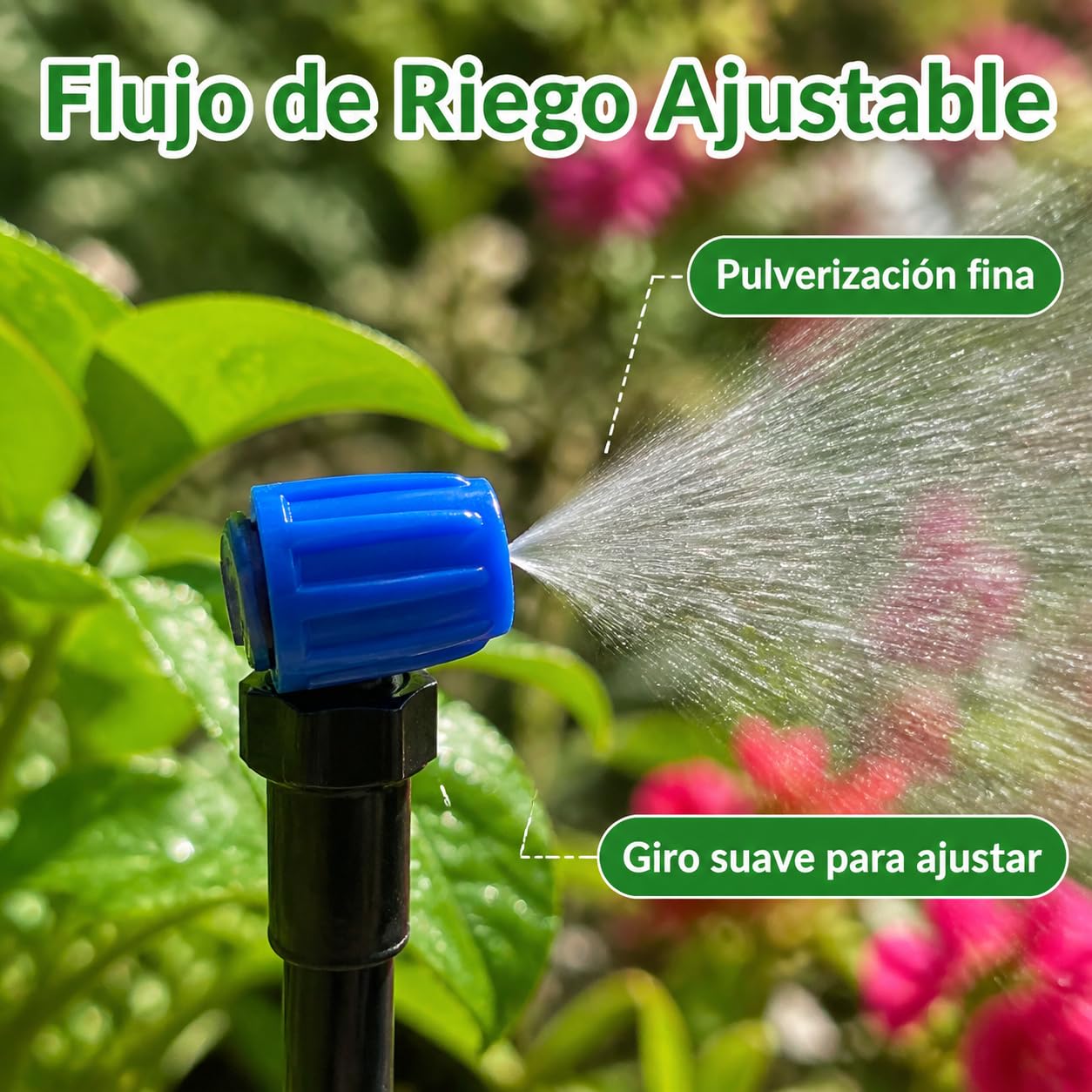 Kit d'arrosage automatique 40+160FT, système d'irrigation goutte à goutte, tuyau pour balcon, terrasse, plantes en pot