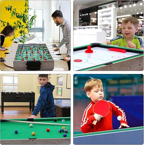 Miniatura 7 de Rioloiuy Game Table 48 Inch,12-in-1 Multi-Game Table for Adults Kids Combo Game Table Set with HockeyFoosballPoolShuffleballPing