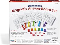 Vista 7 de hand2mind Elkonin Box - Tablero magnético de respuestas, paletas de mapeo de palabras, cajas Elkonin Board de mezcla de borrado en seco, conciencia