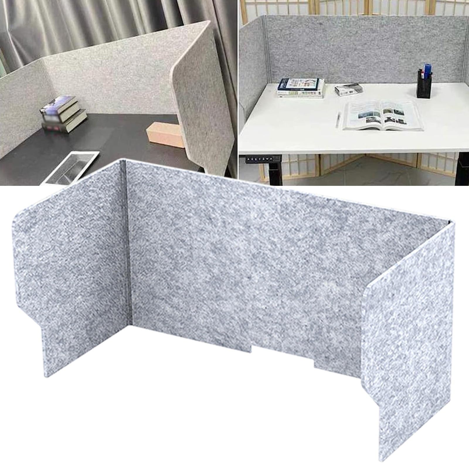 ZBBDFAZD Classroom Sneeze Guard Desk Divider Acoustic Partition 60/80/100cm No Installation Sturdy Barrier for Enhanced Privacy Protection