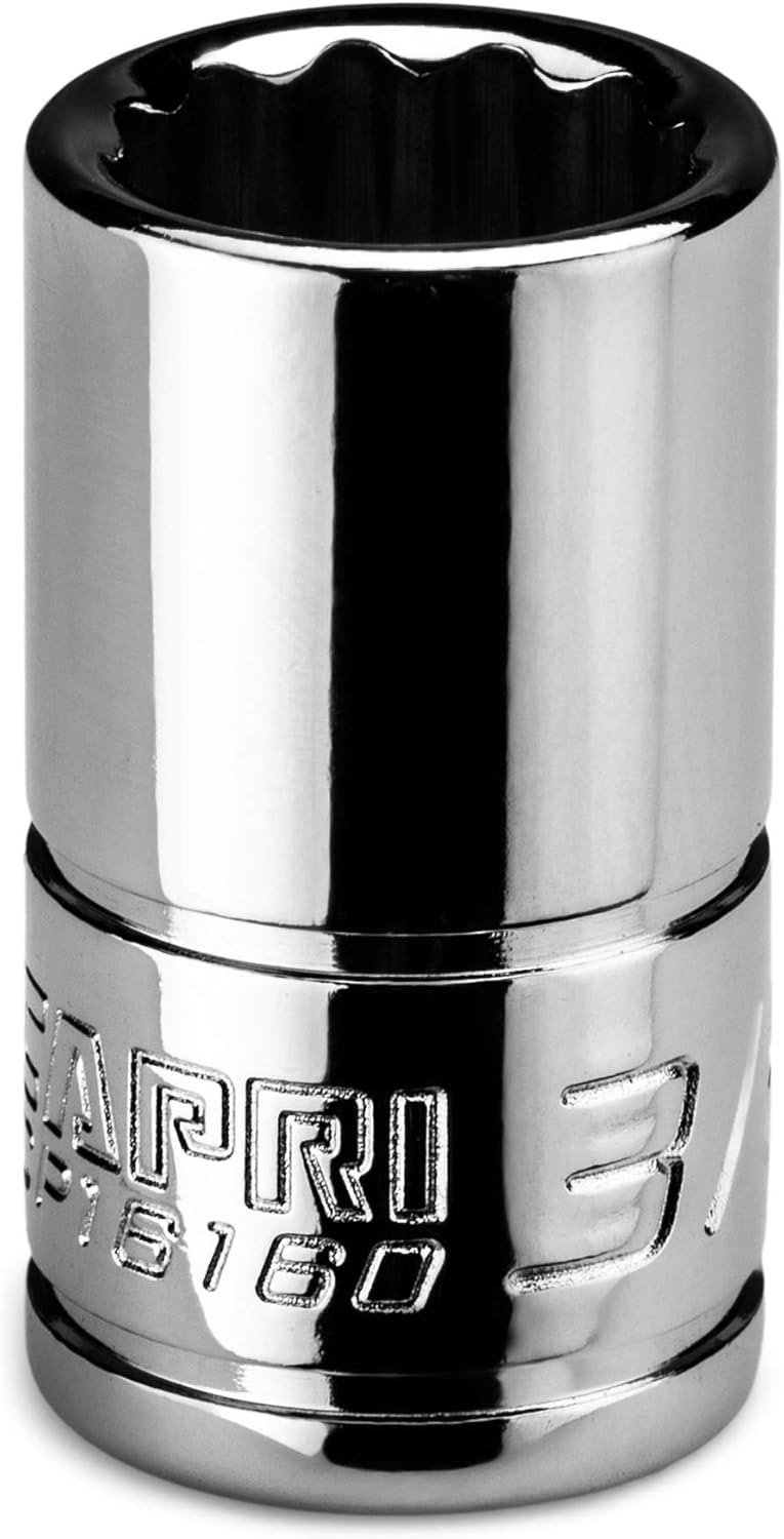 Capri Tools 3/8 in. Shallow Socket, 1/4 in. Drive, 12-point, SAE