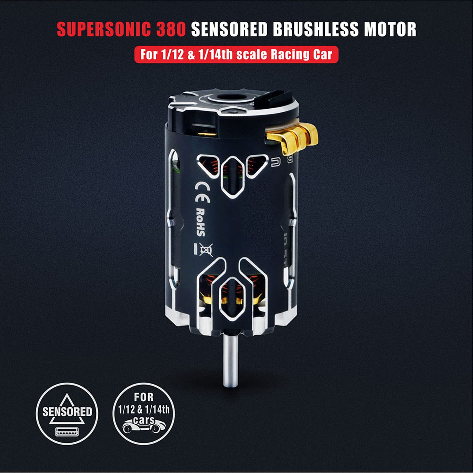 Amazon | 超音速10.5Tセンサー付きモーター、380 V2S 4000KV250W