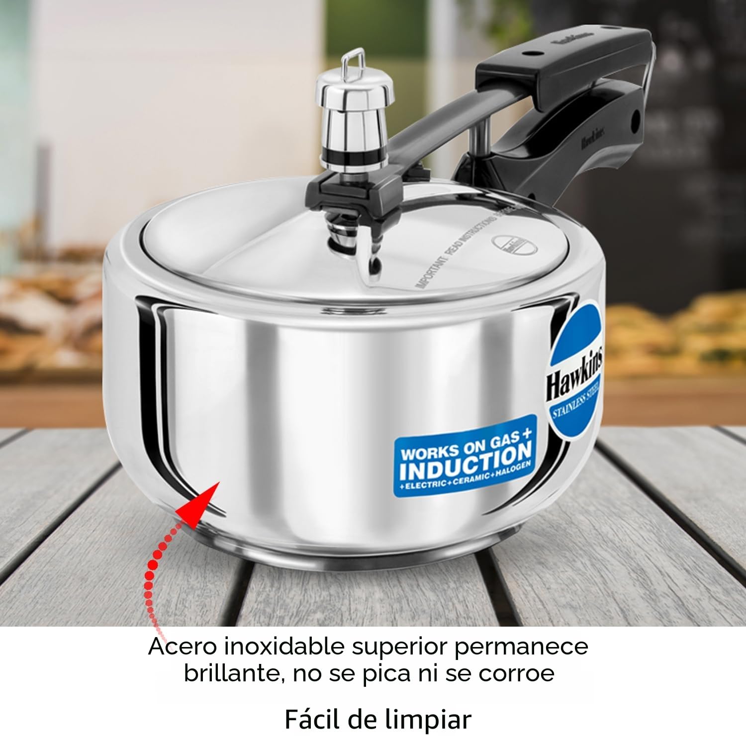 Hawkins Pressure Cooker Stainless Steel 2 Ltr.
