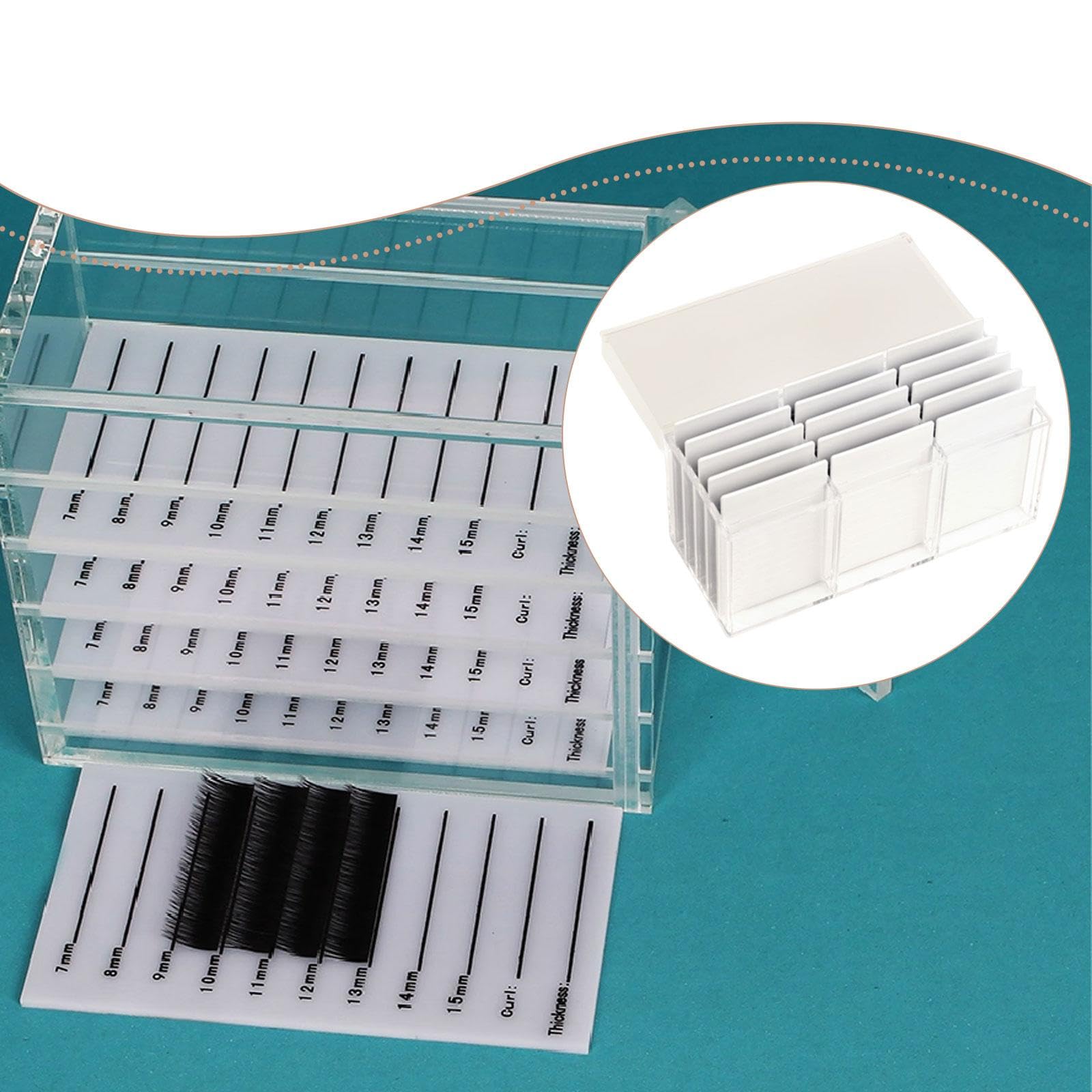 Boîte de Rangement pour Cils Support pour Outils de Greffe Porte-palette pour Cils Organisateur de Beauté Contenant à 15 Niveaux Robuste Adapté pour, Clair