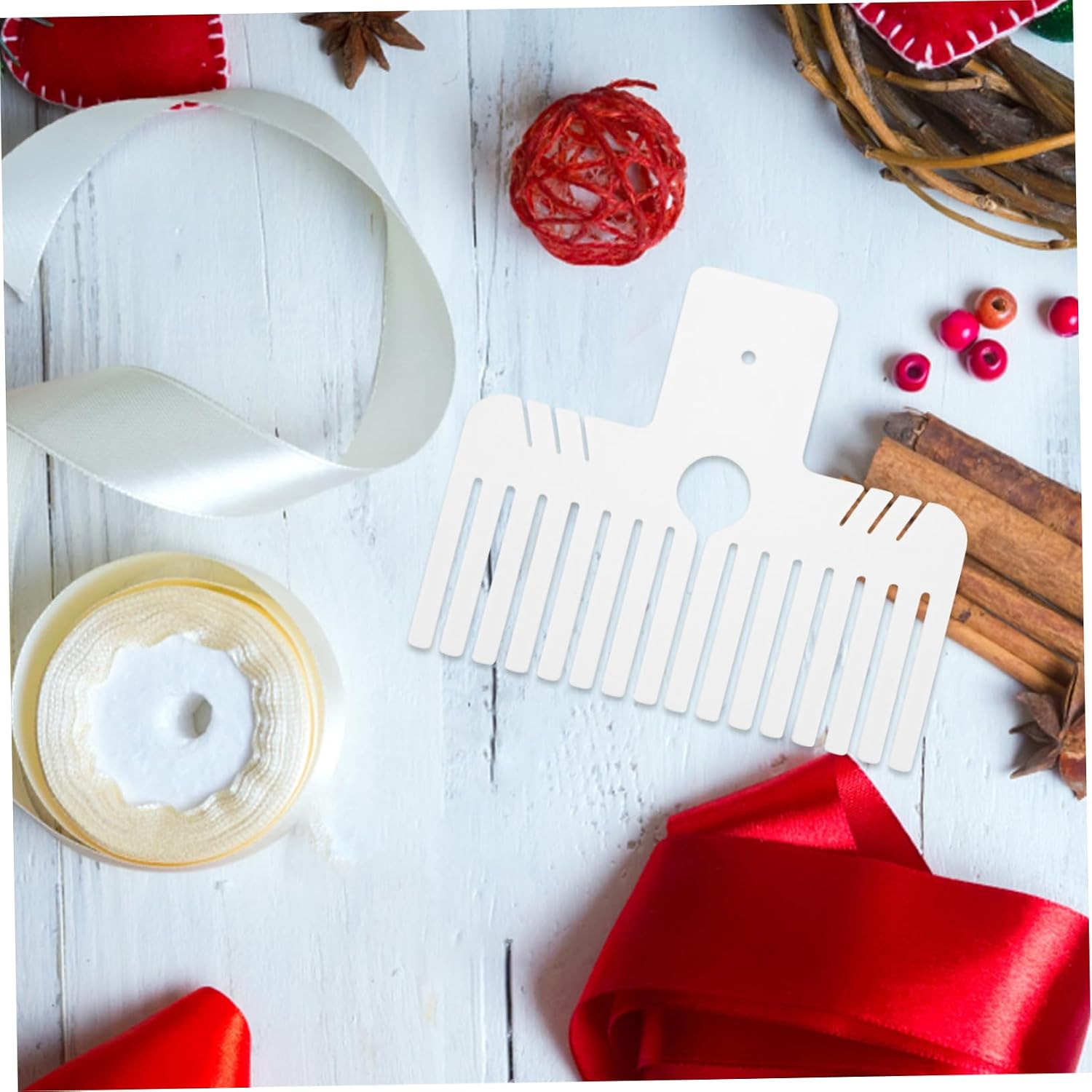 COLLBATH 2pcs Plastic Bow Maker Tool for Wreaths and Crafting Easy to Use Bow Maker for Wrapping and Decorations for Christmas and Handle