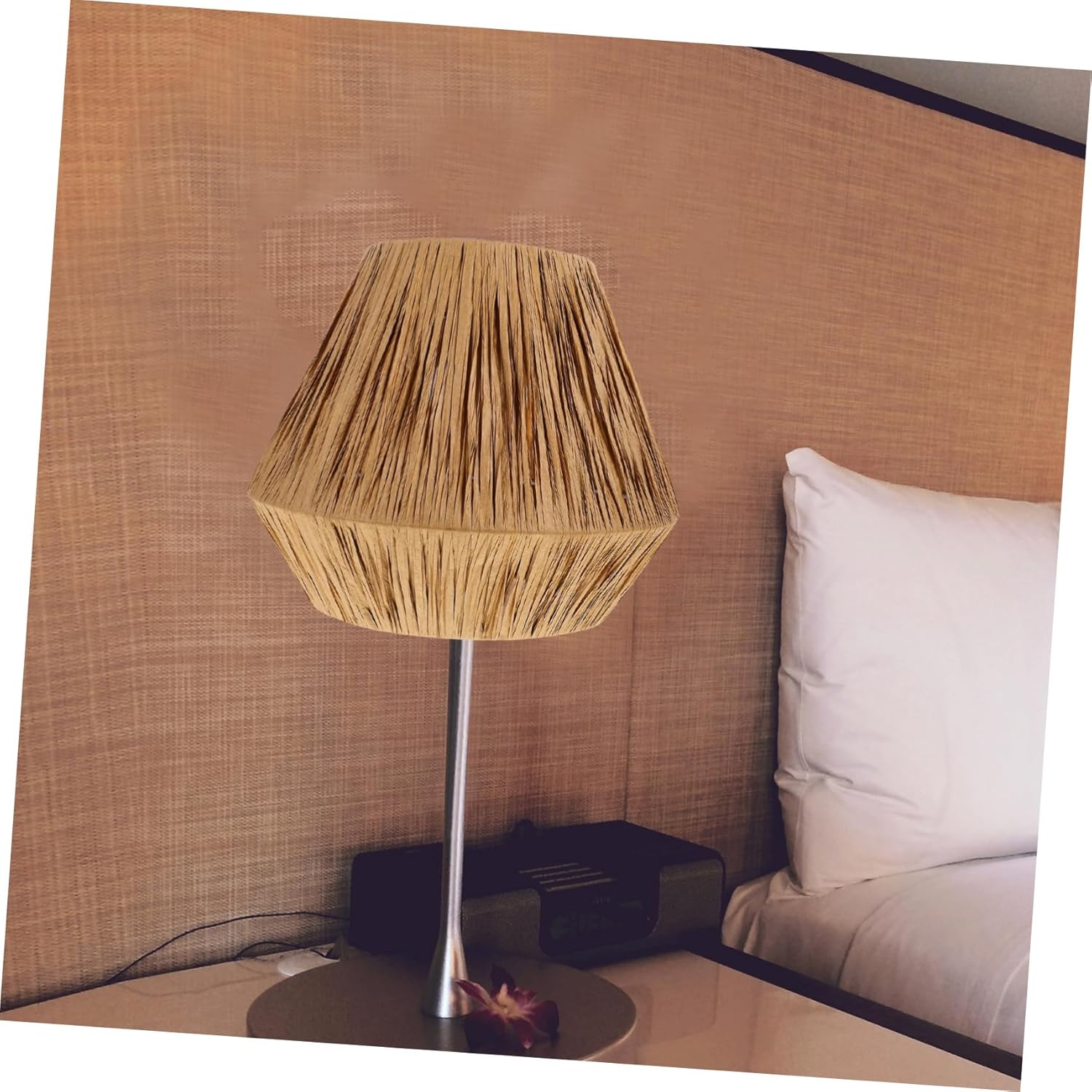 Alipis Rustic Raffia Grass Lampshade for Ceiling and Floor Lamps Style Light Cover for Home Hotel and Restaurant Easy Assembly Light