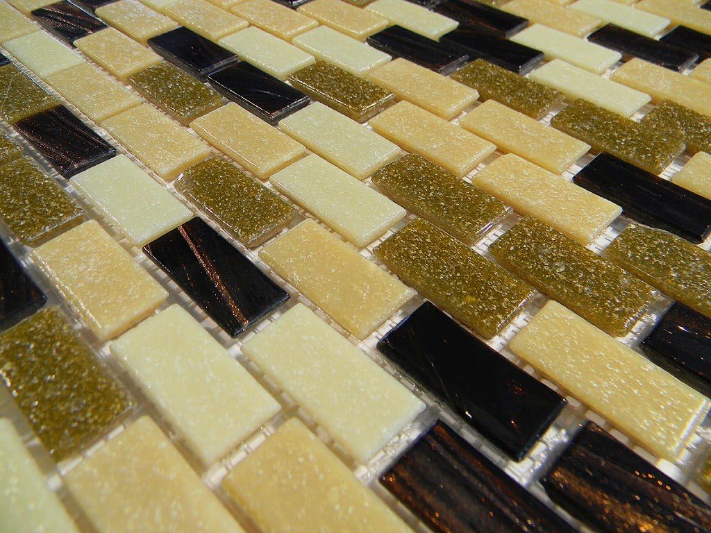 Desert Spring Mini Brick Glass Tile