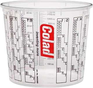 Colad 10x Mischbecher mit Maßstab 1400 ml LACK FÜLLER - Becher ohne Deckel