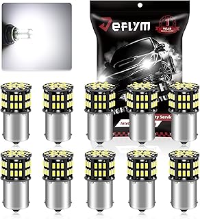 Upgraded 1156 Led Bulbs White,Rv Light Bulbs,1141 BA15S 1003 1073 7506 LED Bulbs Extremely Super Bright,1156 LED Replacement Light Bulbs for 12 Volt RV Interior Camper Boat Led Lights (10 Pcs)