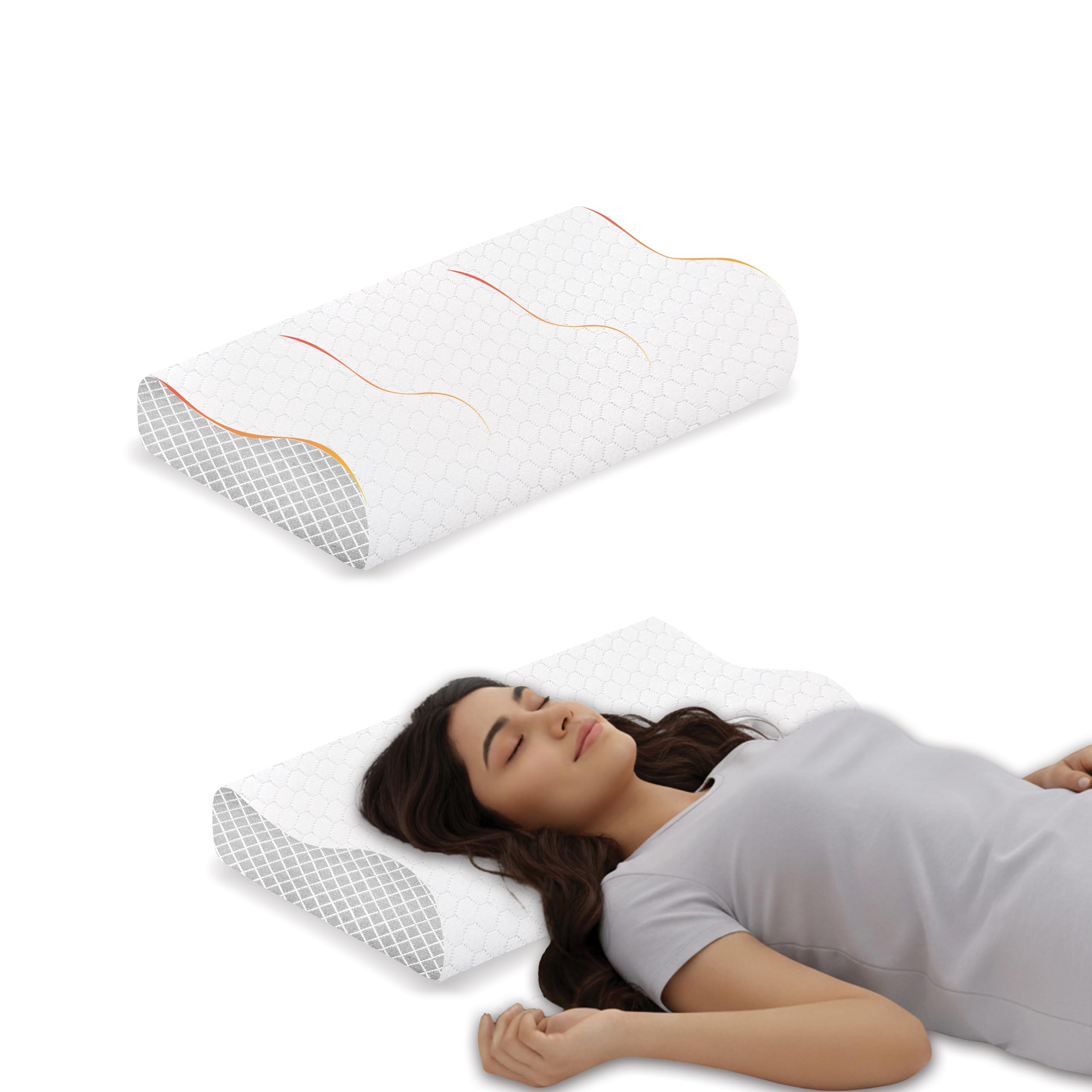 Cervical Roll Pillow - Neck Support & Spinal Alignment -22 Cervical Roll Pillow - Neck Support & Spinal Alignment -22