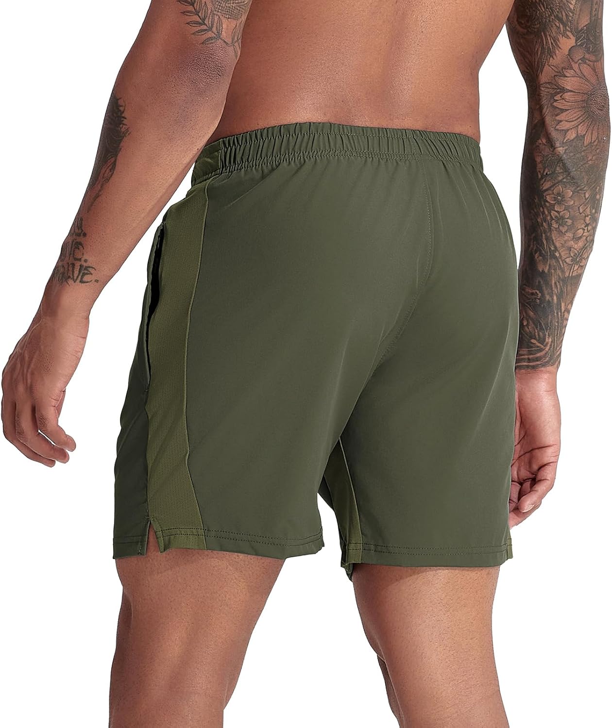 VPOS 2 Pack Men's Athletic Shorts 5/7 Inch Inseam, Mens Workout Shorts Lightweight Quick Dry Gym Running Shorts for Men - Image 2