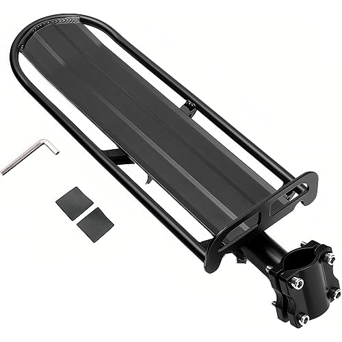 ThreeH Retractable Bike Luggage Cargo Rack Aluminum Alloy Bicycle Pannier Bag Holder Easy to Install BK41
