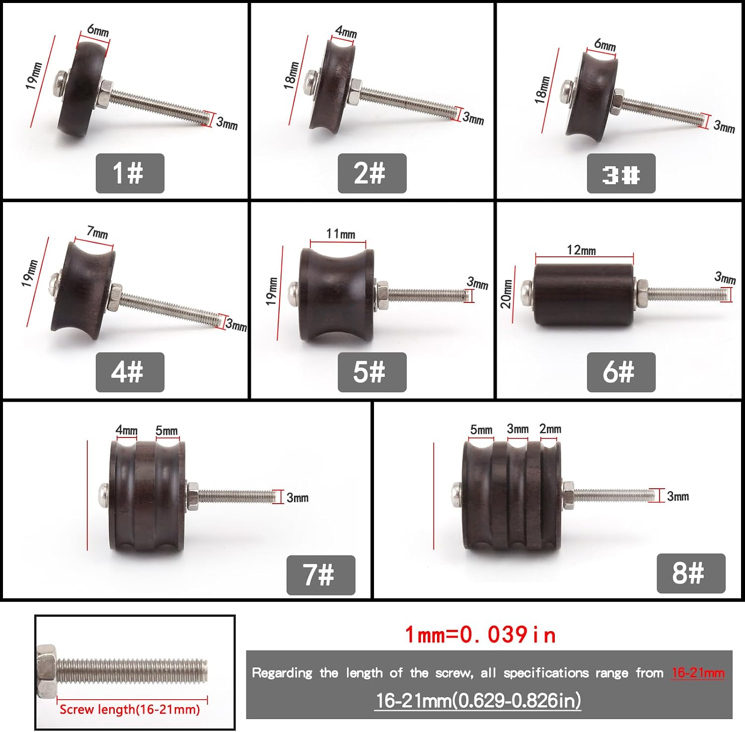 Aiegiuor 12 PCS Leather Edge Burnisher Electric Bits Set for Rotary Tools Wooden Leathercraft Slicker Wheel Kit Leatherworking Polish File Tool