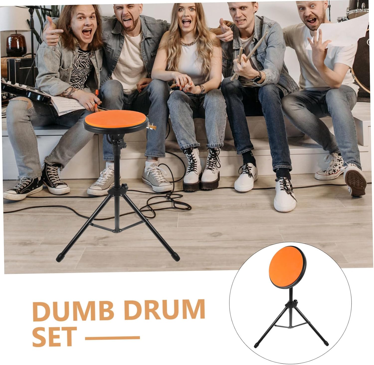 1Set Drum Pad Practice Soundproof Mat for Drummers Durable Accessory with Stylish Design for Skill Enhancement and Gifting