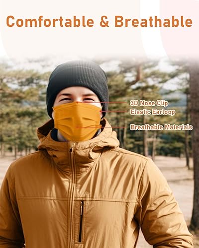 Miniatura 28 de Mascarillas desechables paquete de 100 unidades, 4 capas ASTM nivel 3 grado médico, transpirables para protección al aire libre de adultos, Sinfonía