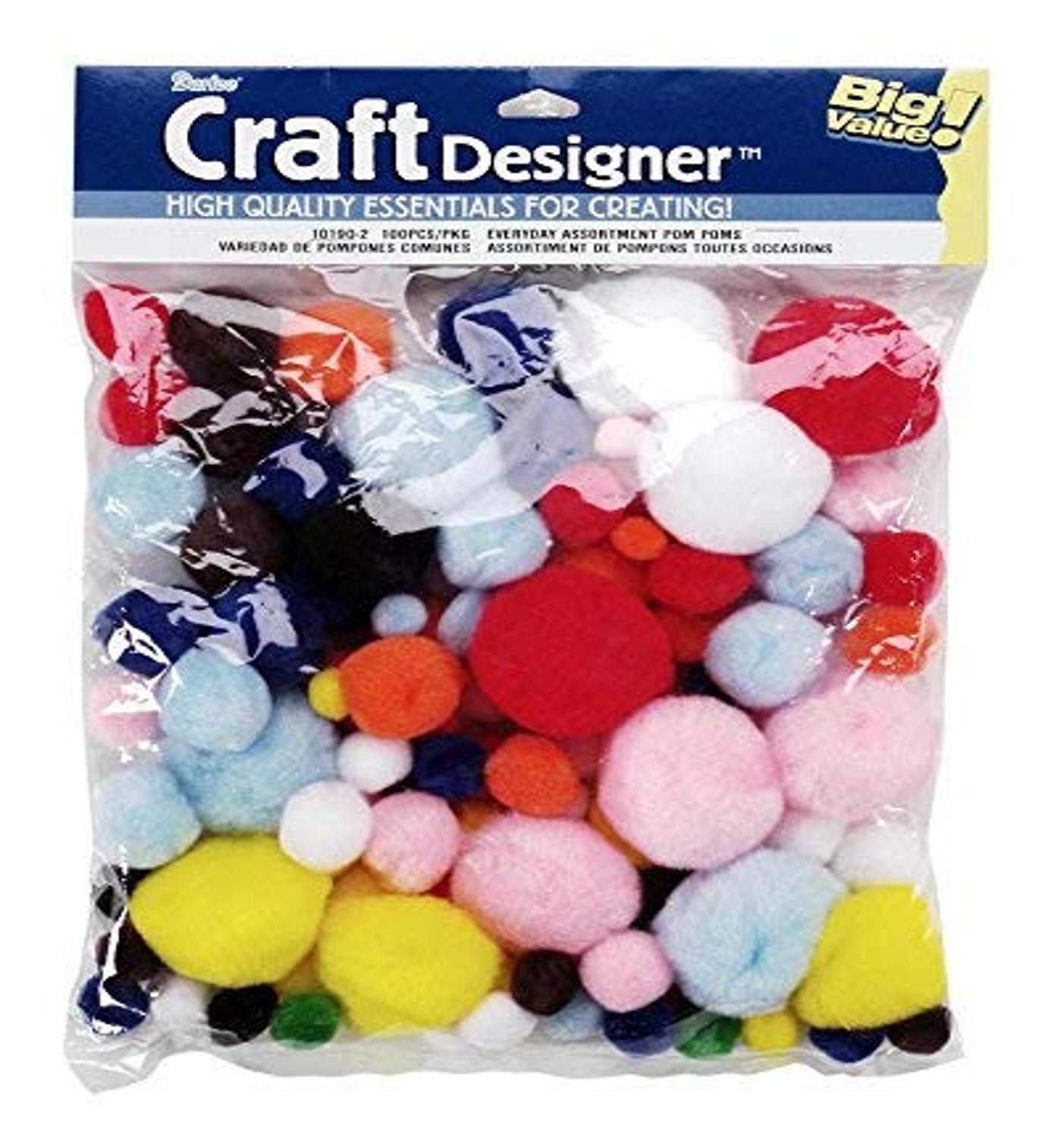 Pom Poms varietà confezione 100/Pkg-Multi
