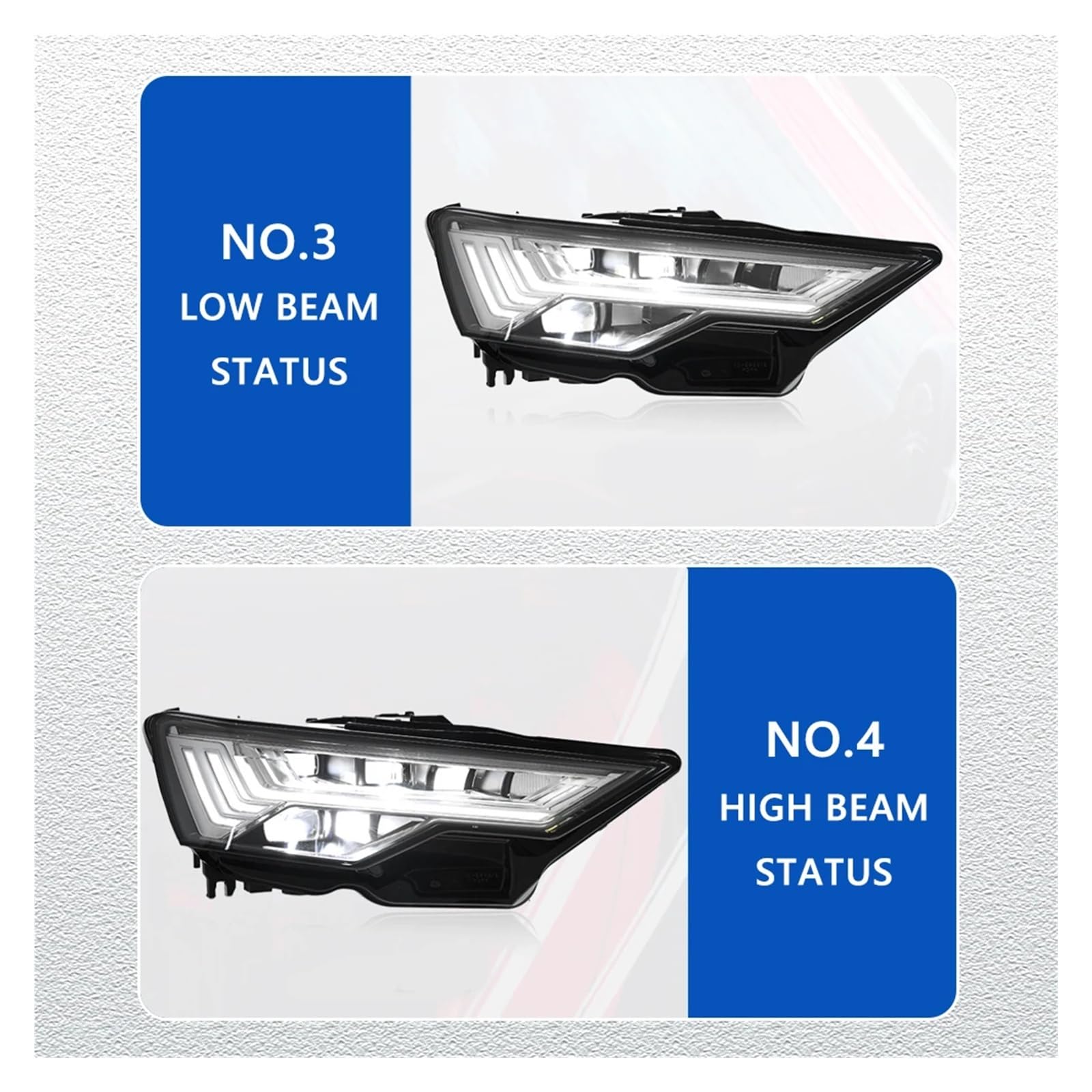 Pasuje do Au//di A6L A6 C8 19-24 wysoki styl Led DRL reflektor samochodowy montaż sygnału akcesoria samochodowe zmodyfikowana lampa stylizacja reflektory LED