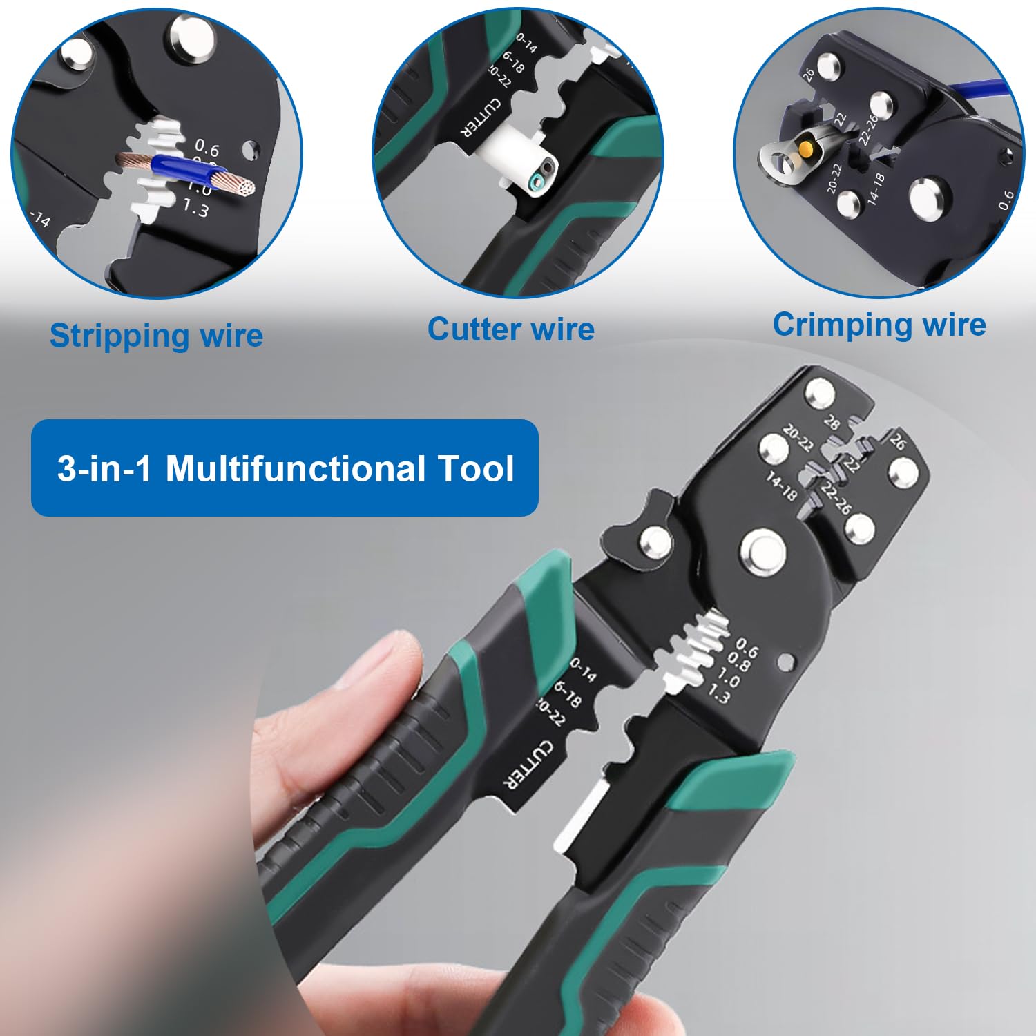 Closed End Crimp Terminal with Crimping Tool