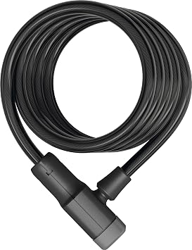 ABUS Primo 5510K/180 Spiral Cable Bike Lock, 180 cm, Black
