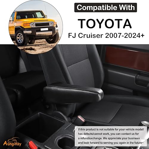 Miniatura 2 de Aunginsy Fundas para reposabrazos de asiento para Toyot FJ Cruiser 2007-2021, par de fundas de cojín para reposabrazos laterales de asiento