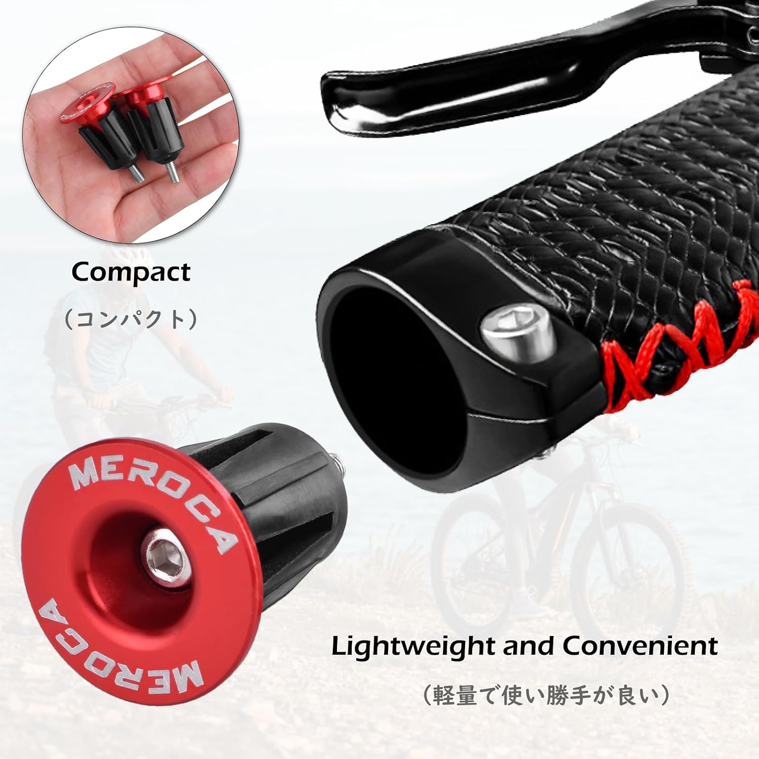 TRIWONDER Bar End Plugs Aluminum Bicycle Handlebar End Plugs Expanding Locking Bar Caps Handlebar Grip for Road Bike Mountain Bike MTB BMX Fixie